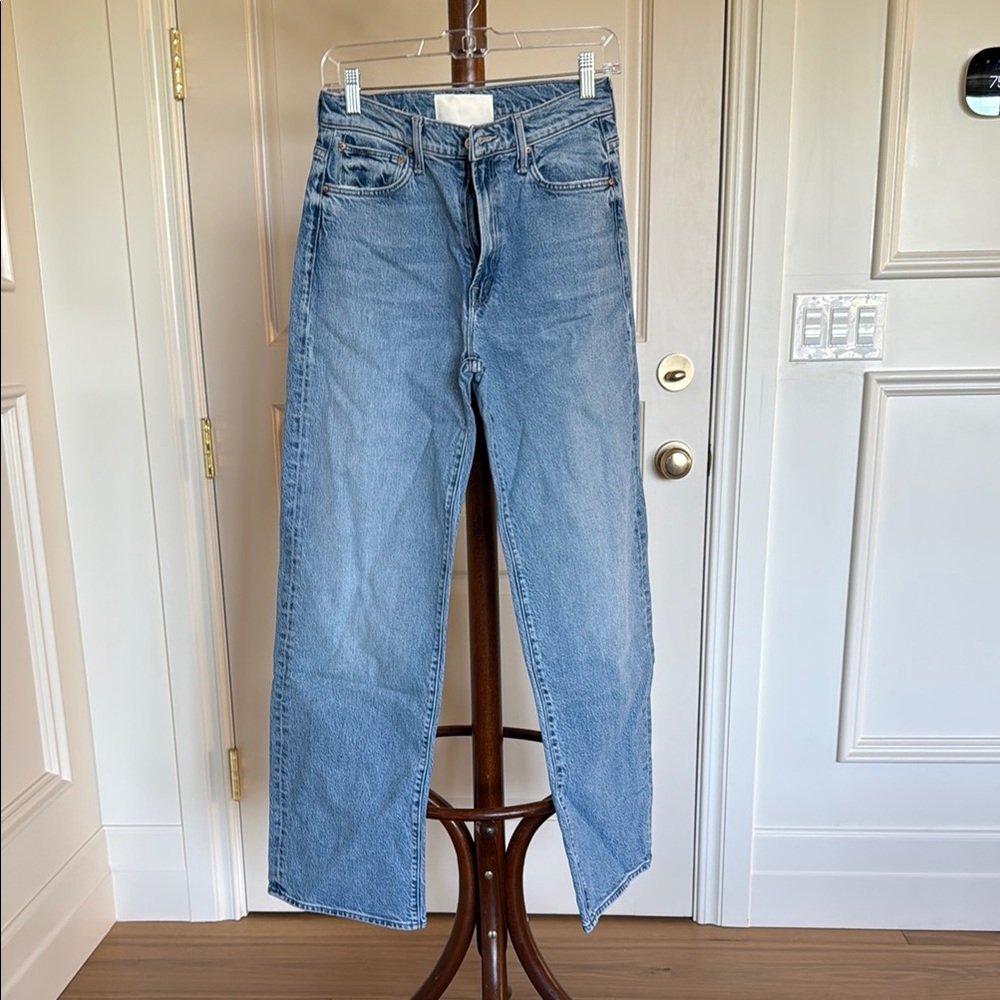 MOTHER Blue Straight Leg Jeans Classic Style